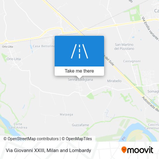 Via Giovanni XXIII map