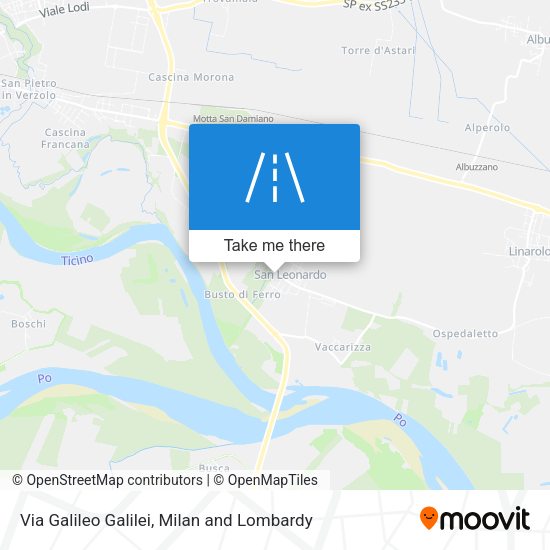 Via Galileo Galilei map