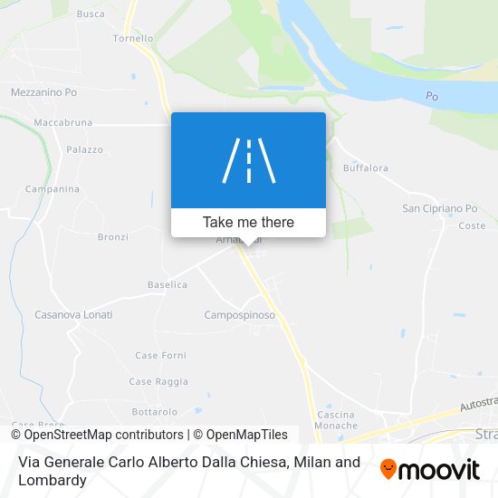Via Generale Carlo Alberto Dalla Chiesa map