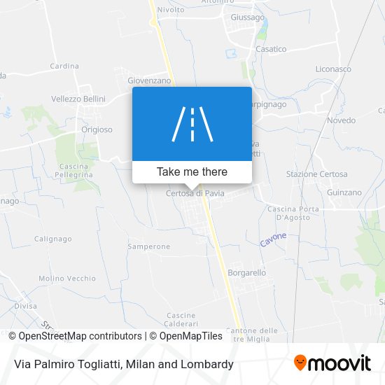 Via Palmiro Togliatti map