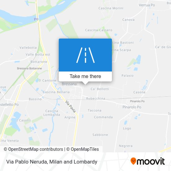 Via Pablo Neruda map