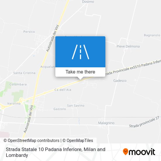 Strada Statale 10 Padana Inferiore map