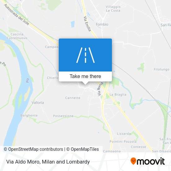 Via Aldo Moro map