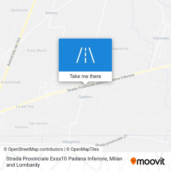 Strada Provinciale Exss10 Padana Inferiore map