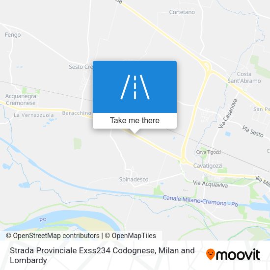 Strada Provinciale Exss234 Codognese map