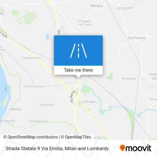Strada Statale 9 Via Emilia map