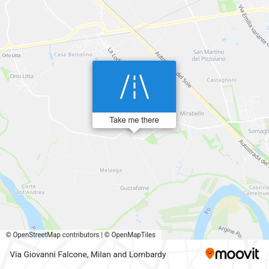 Via Giovanni Falcone map