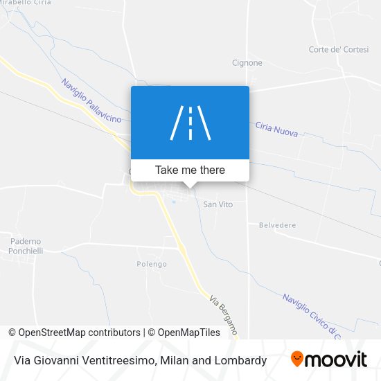 Via Giovanni Ventitreesimo map