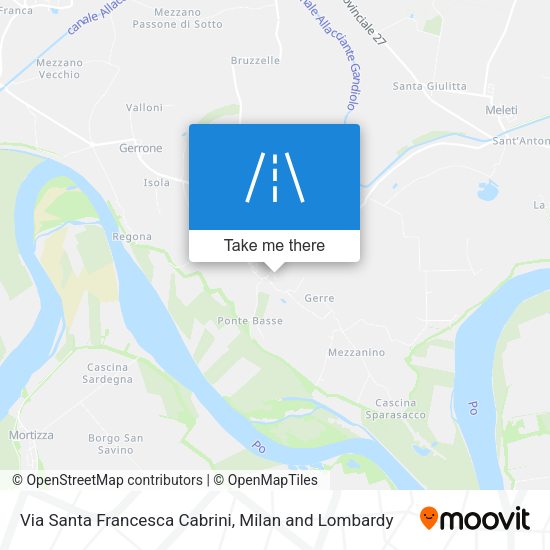 Via Santa Francesca Cabrini map
