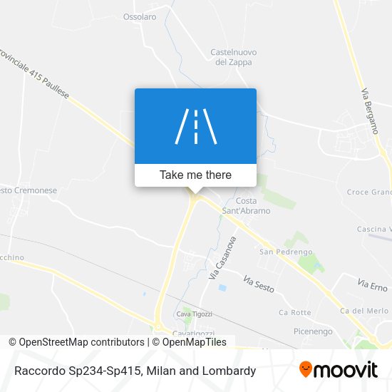 Raccordo Sp234-Sp415 map