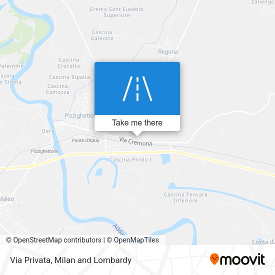 Via Privata map