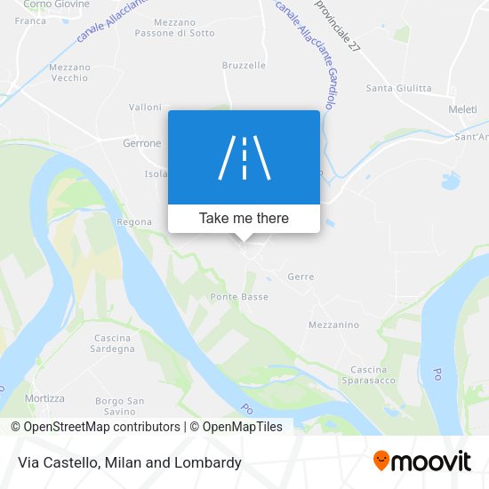 Via Castello map