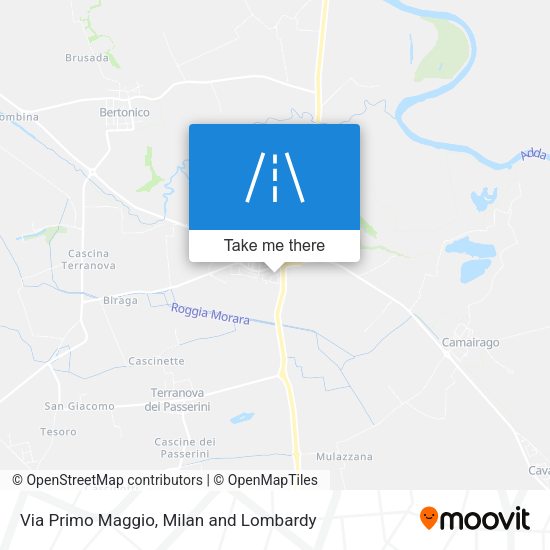 Via Primo Maggio map