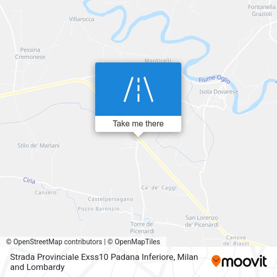Strada Provinciale Exss10 Padana Inferiore map