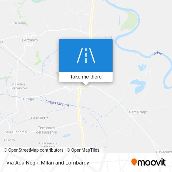 Via Ada Negri map