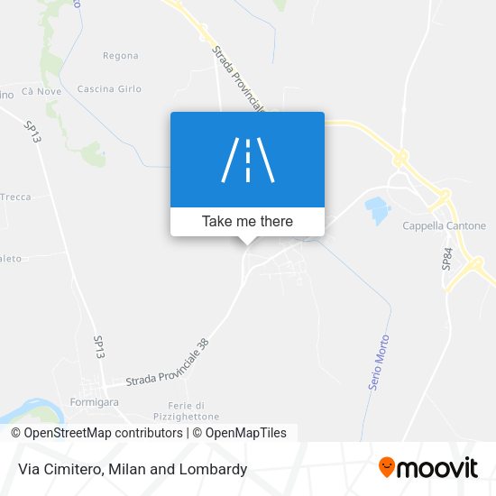 Via Cimitero map