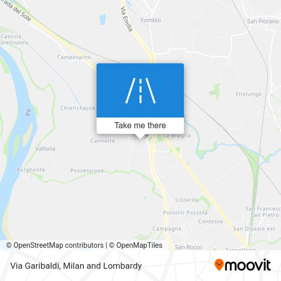 Via Garibaldi map