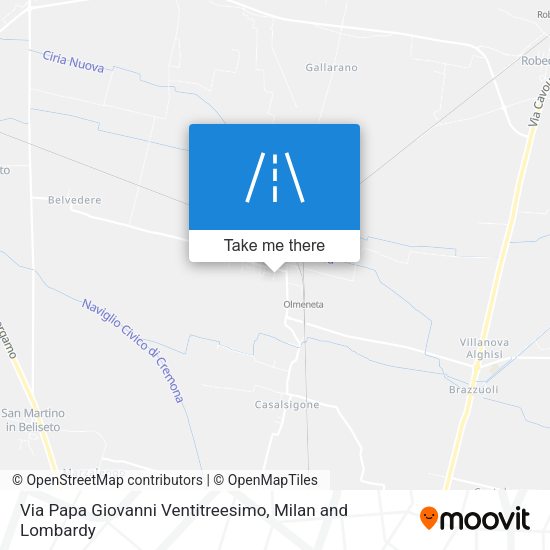 Via Papa Giovanni Ventitreesimo map