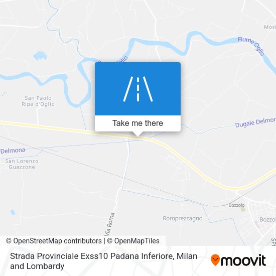 Strada Provinciale Exss10 Padana Inferiore map