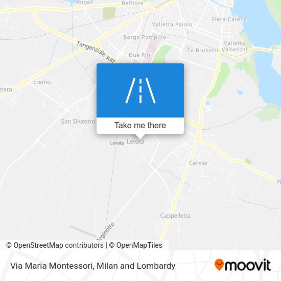 Via Maria Montessori map