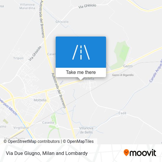 Via Due Giugno map