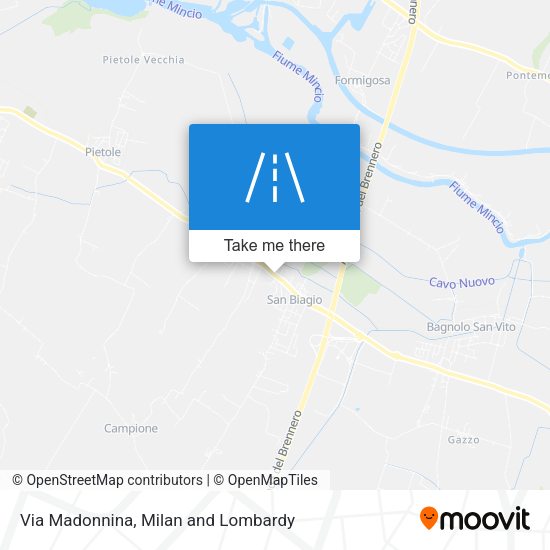 Via Madonnina map