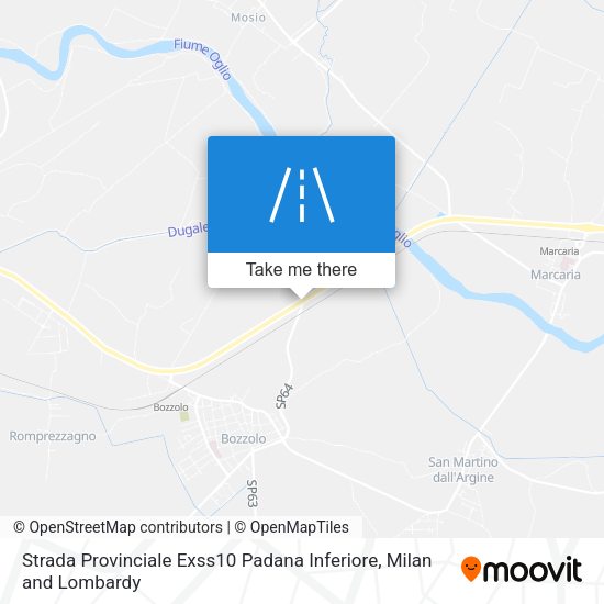 Strada Provinciale Exss10 Padana Inferiore map