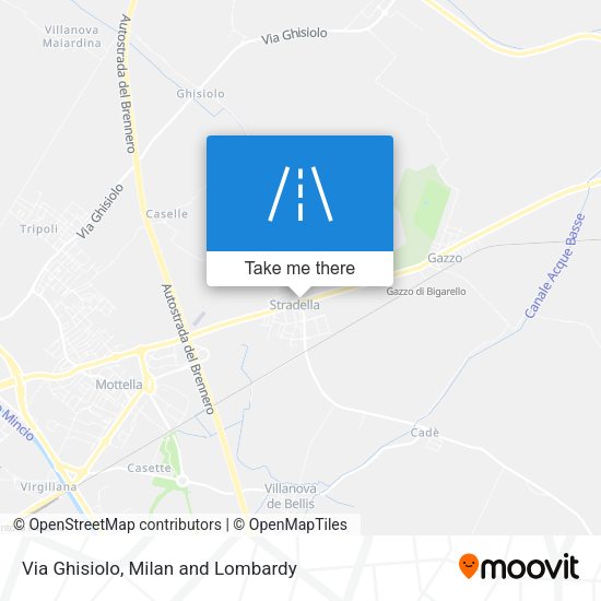 Via Ghisiolo map
