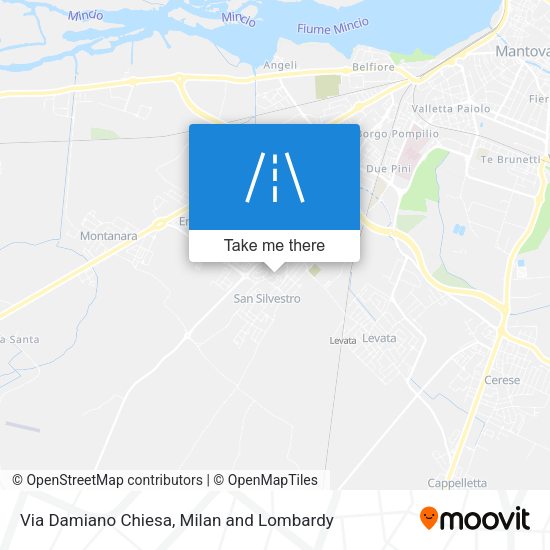Via Damiano Chiesa map