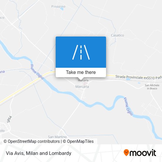 Via Avis map