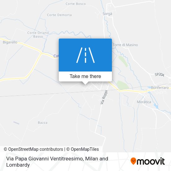 Via Papa Giovanni Ventitreesimo map