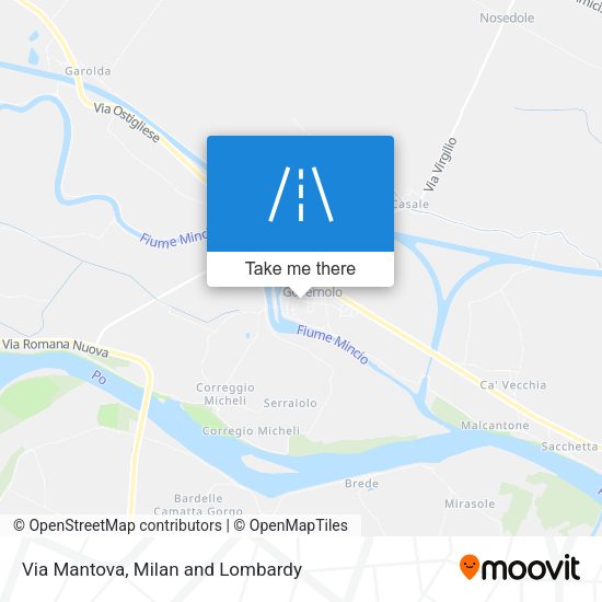 Via Mantova map