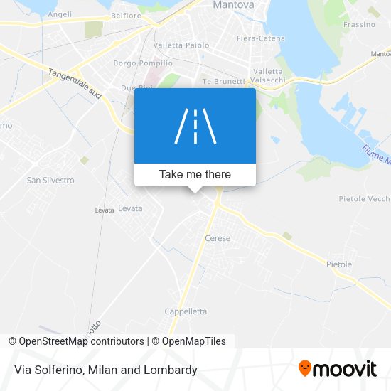 Via Solferino map