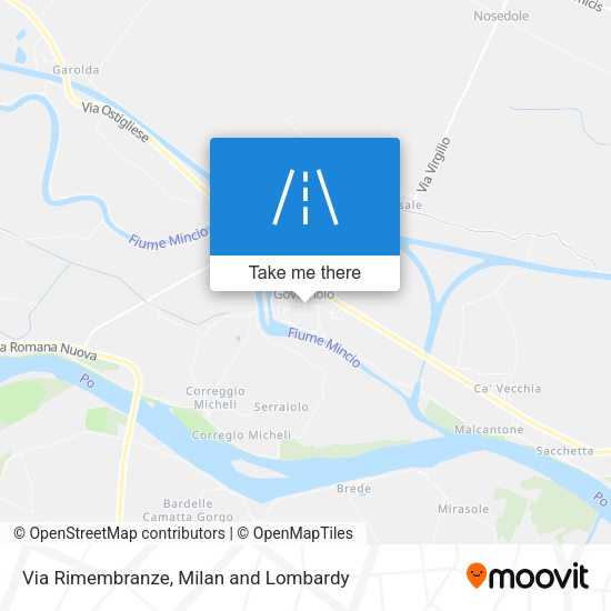 Via Rimembranze map