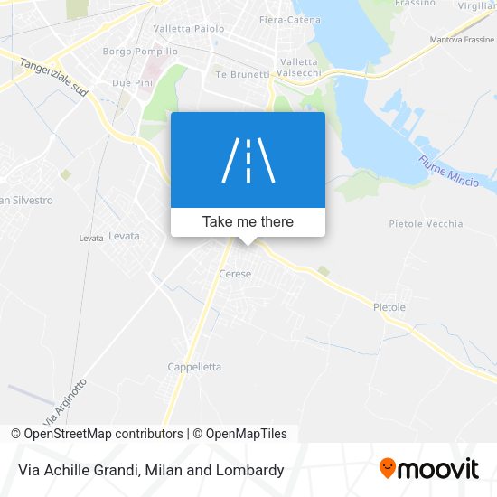 Via Achille Grandi map