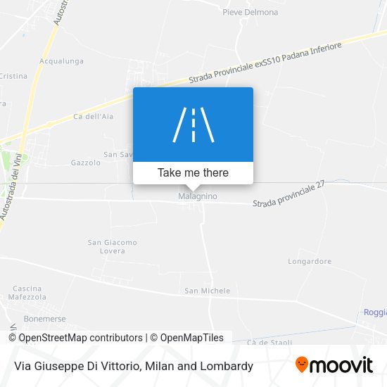 Via Giuseppe Di Vittorio map