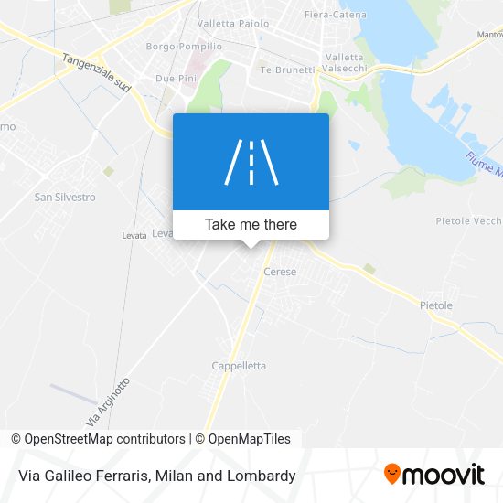 Via Galileo Ferraris map