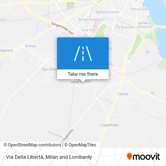 Via Della Libertà map