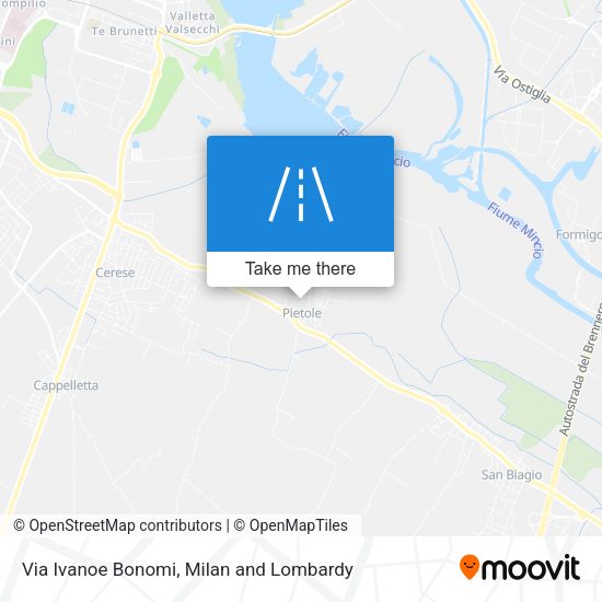 Via Ivanoe Bonomi map