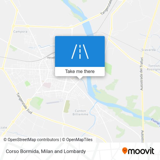 Corso Bormida map