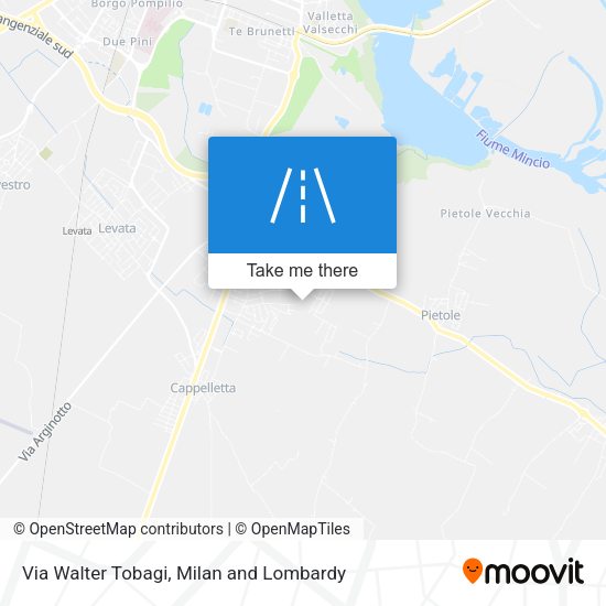 Via Walter Tobagi map
