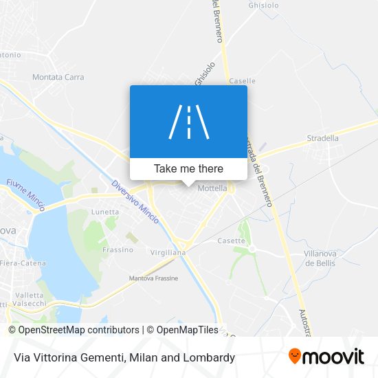 Via Vittorina Gementi map