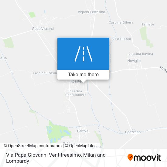 Via Papa Giovanni Ventitreesimo map