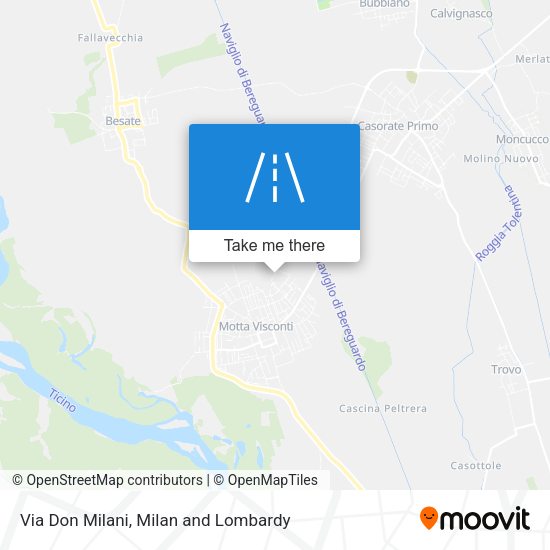 Via Don Milani map
