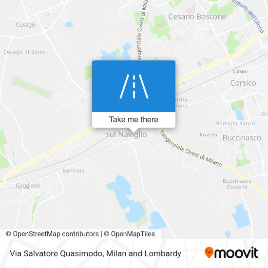 Via Salvatore Quasimodo map