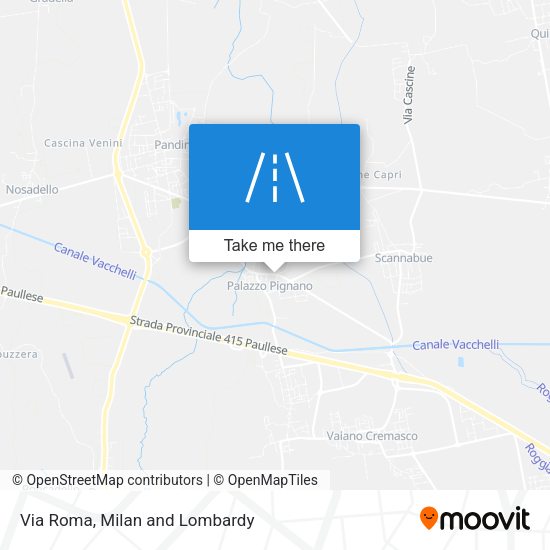Via Roma map