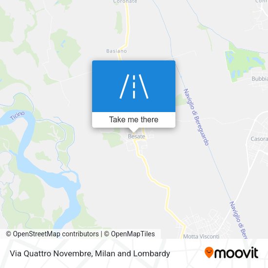 Via Quattro Novembre map
