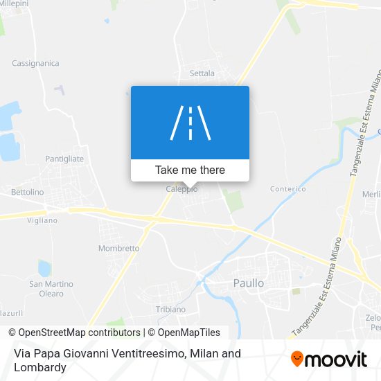 Via Papa Giovanni Ventitreesimo map