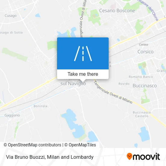 Via Bruno Buozzi map