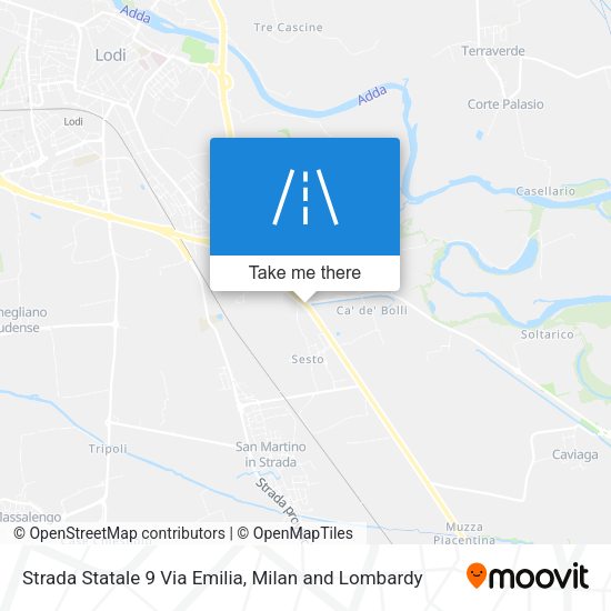 Strada Statale 9 Via Emilia map